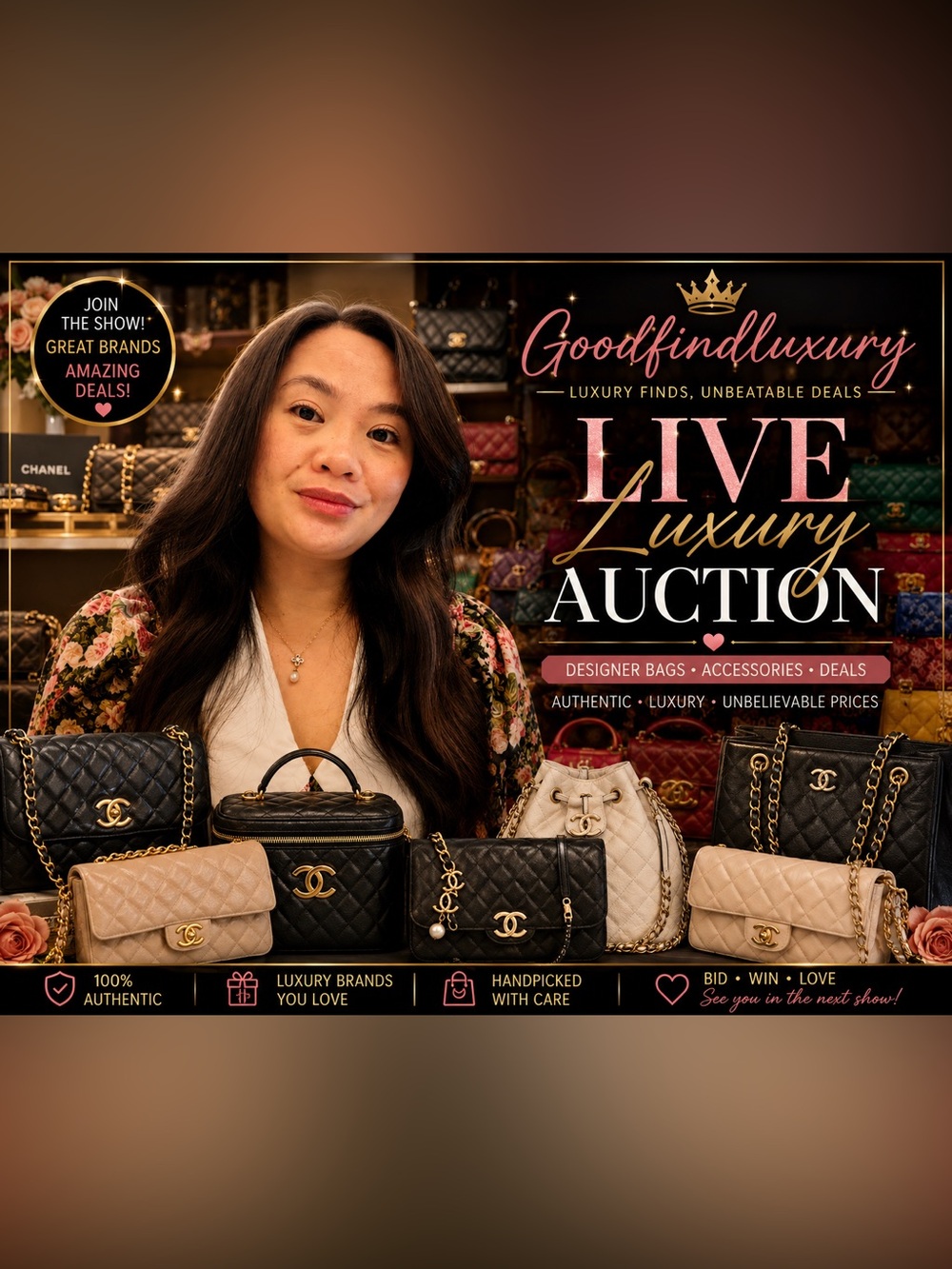 ✨👜 LIVE LUXURY AUCTION ALERT 👜✨